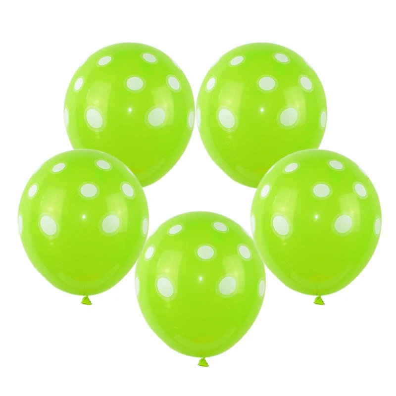 10Pcs/lot 12inch Multicolor Polka Dot Balloons Inflatable Latex Balloons for Wedding Birthday Party Baby Shower Decoration Cheap