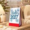 Moon Animals Diamond Art Monthly Flip Tabletop Calendar January 2027 - December 2027 Small Desktop Calendar Planner for Living Room Bedroom Office Desk Gift Giving