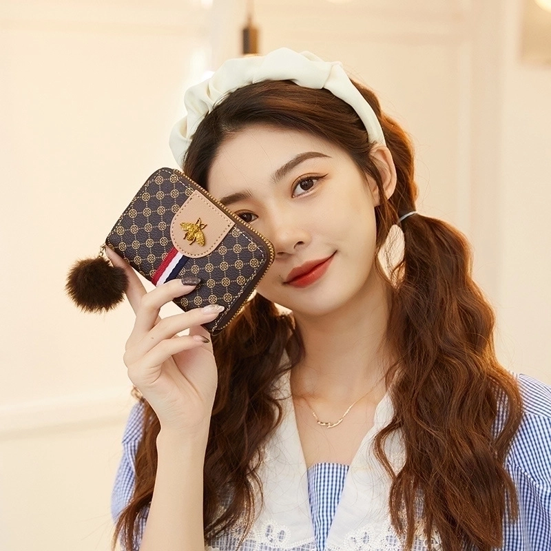 Women’s Printing Pu Leather Zipper Wallets