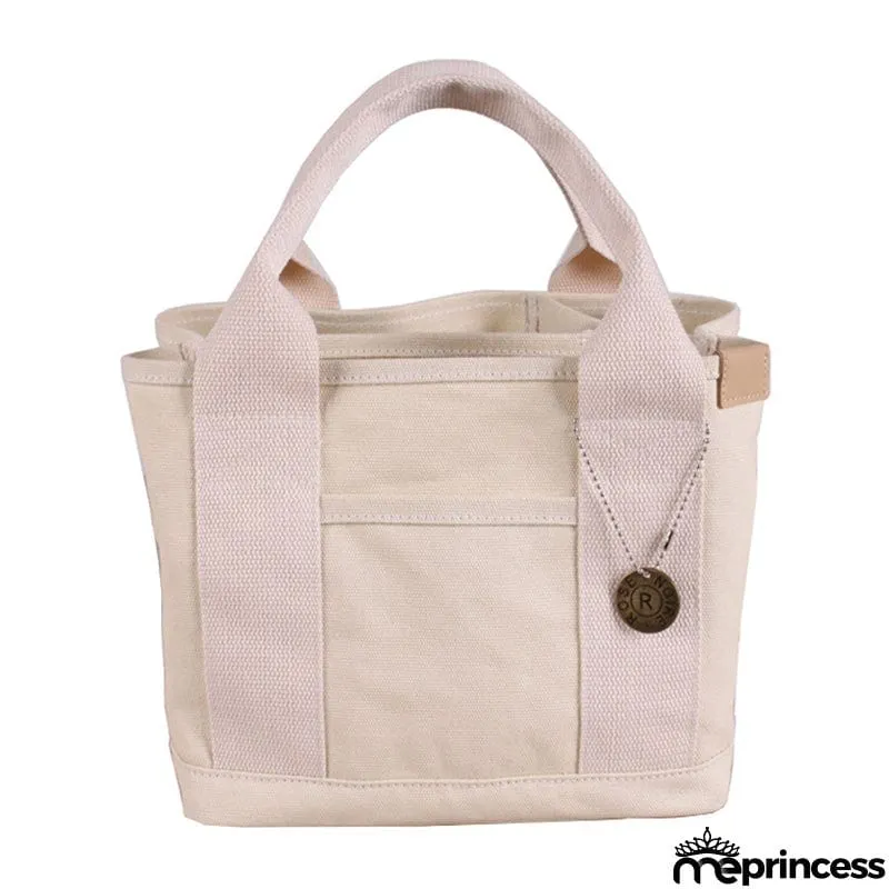 Reusable Japanese Style Canvas Lunch Bags For Women