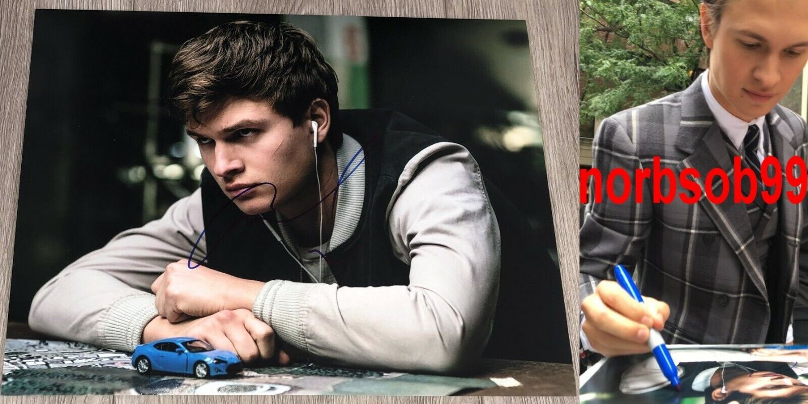 ANSEL ELGORT SIGNED BABY DRIVER 11x14 Photo Poster painting D w/EXACT PROOF & BECKETT BAS COA