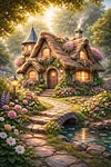 Luxury AB Velvet Diamond Painting Kit - Scenery