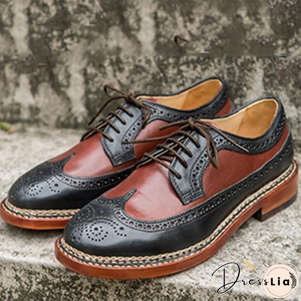 Handmade Genuine Calf Leather Oxford Shoes