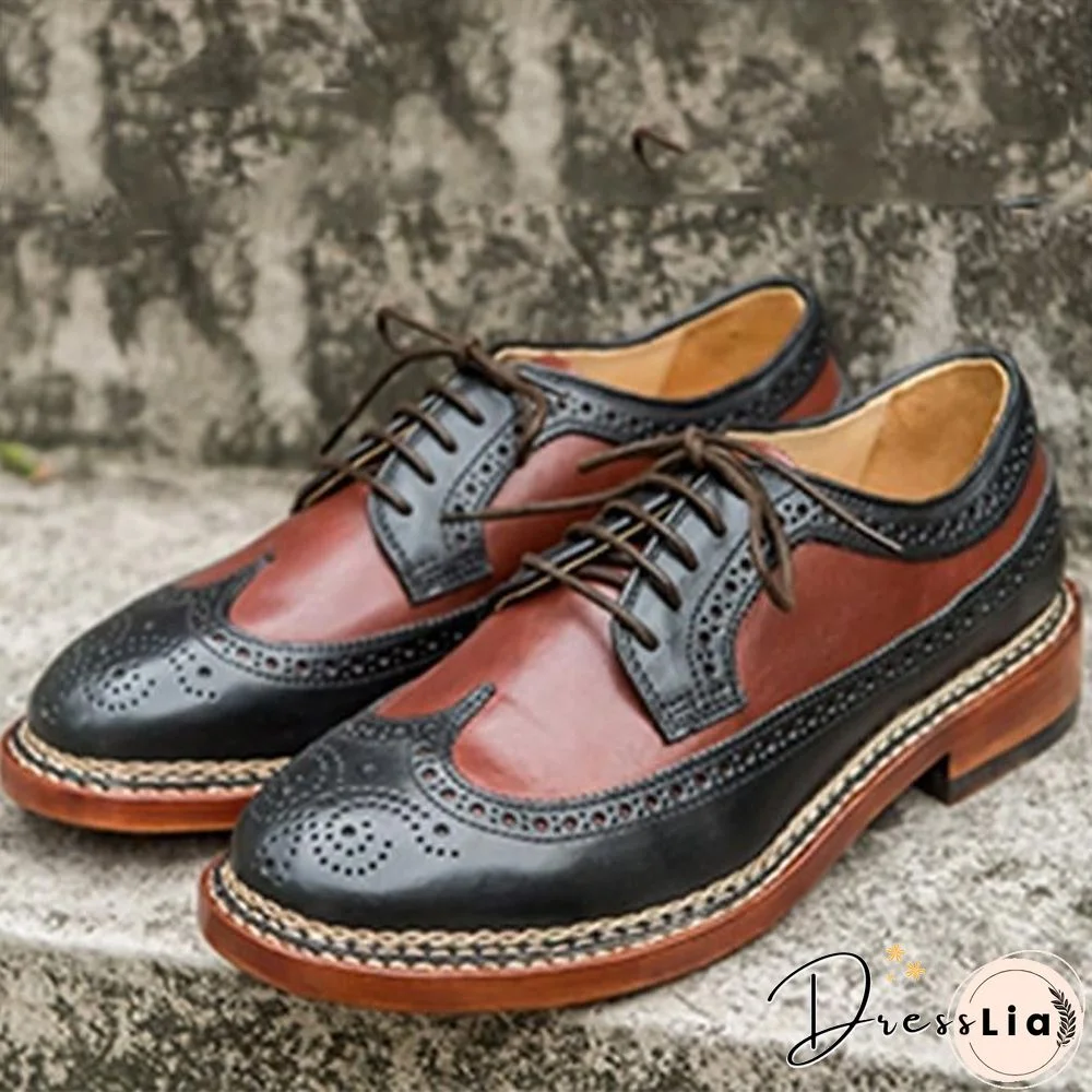 Handmade Genuine Calf Leather Oxford Shoes