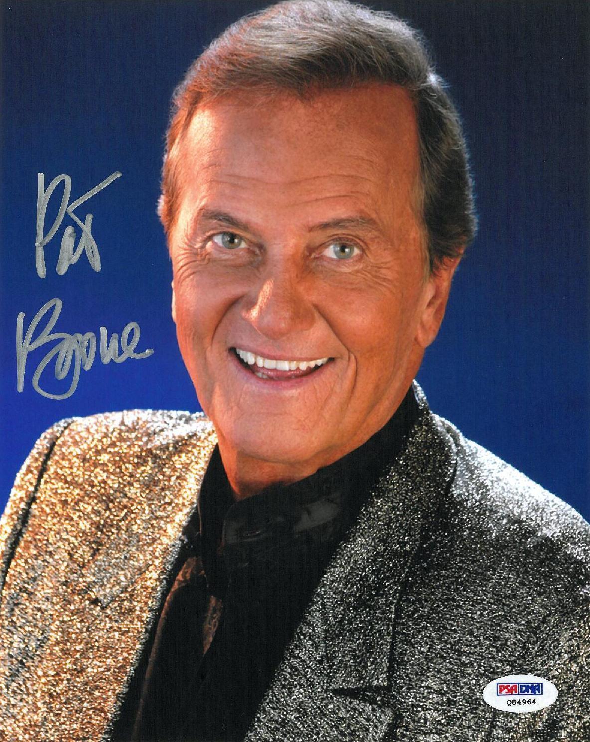 Pat Boone Signed Authentic Autographed 8x10 Photo Poster painting (PSA/DNA) #Q84964