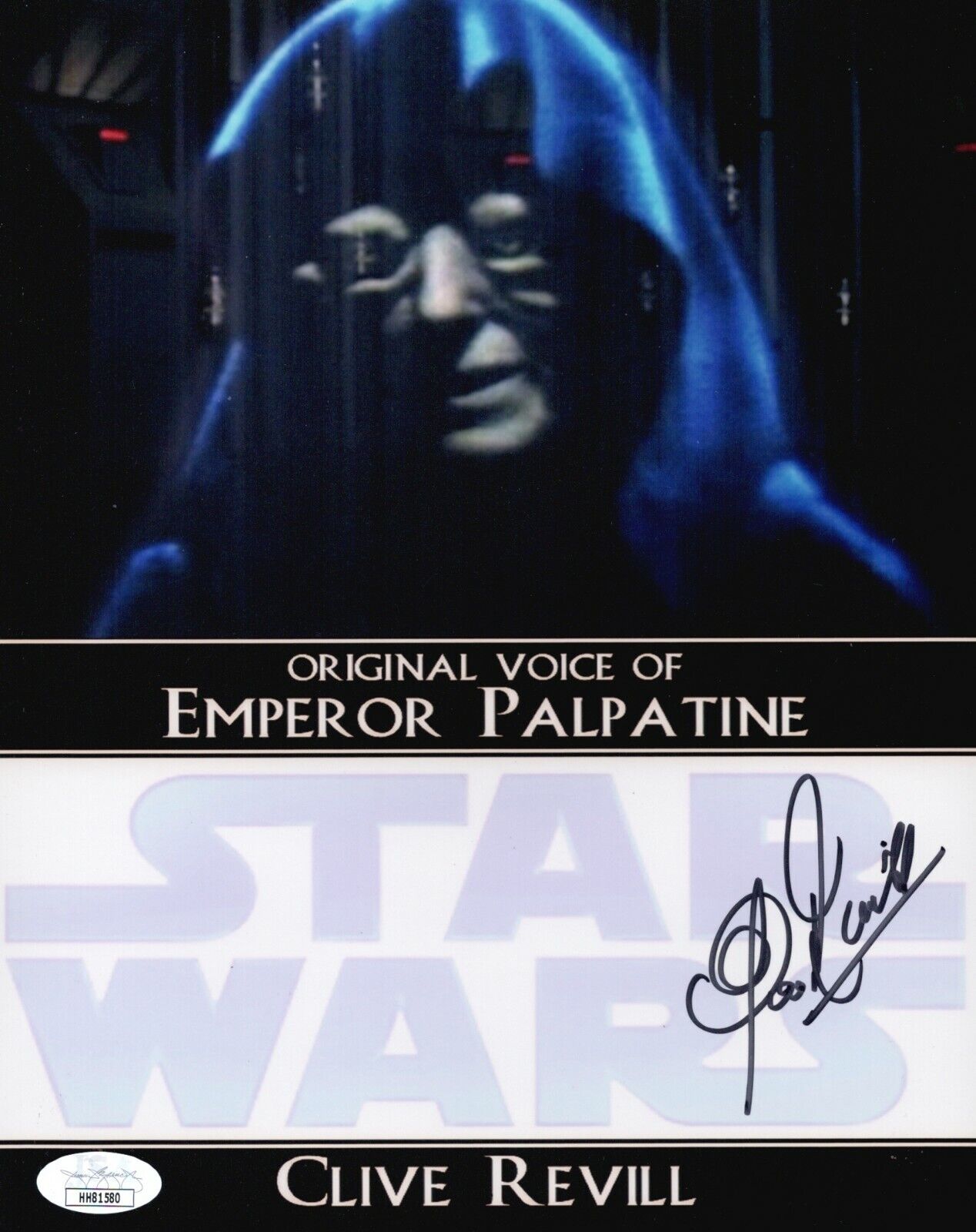 CLIVE REVILL Signed 8X10 Photo Poster painting STAR WARS Emperor Palpatine Autograph JSA COA