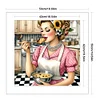 Kitchen Housewife - 11CT Stamped Cross Stitch - 50*50cm