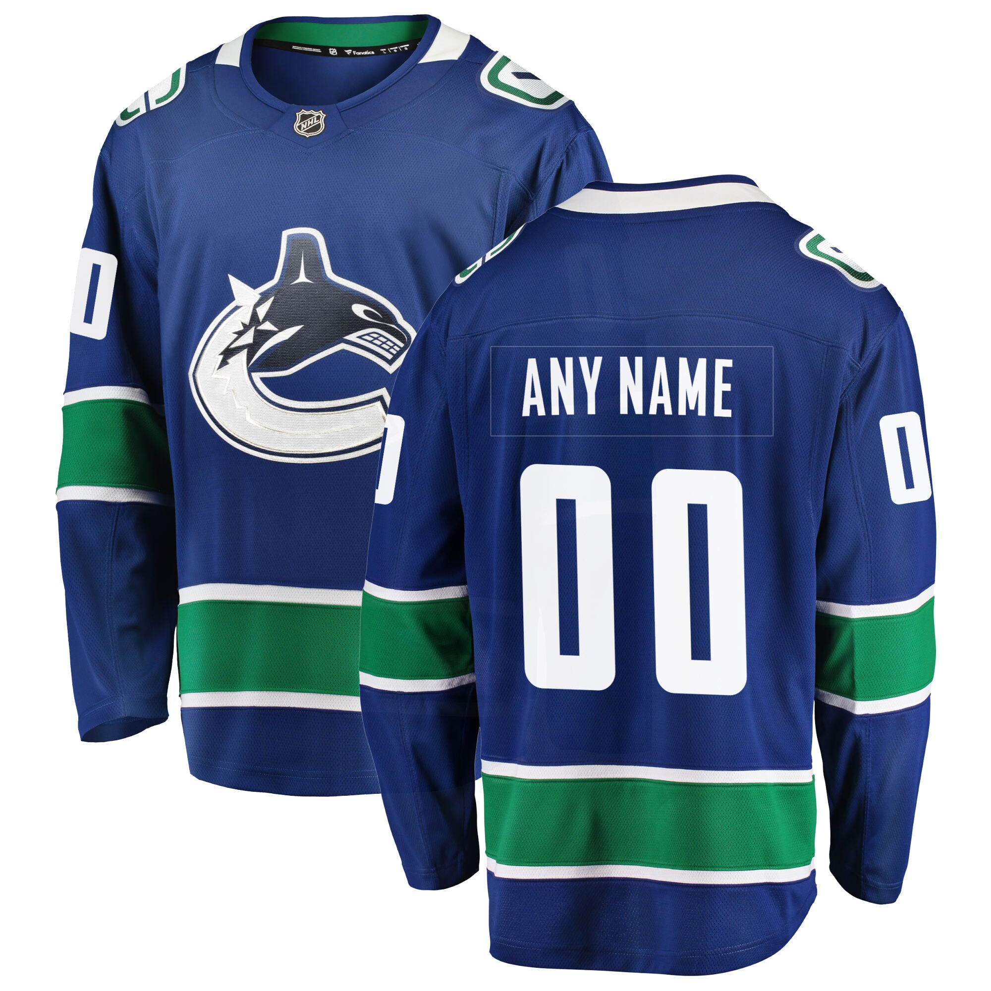 Vancouver Canucks Fanatics Home Team Breakaway Custom Jersey – Blue mysite