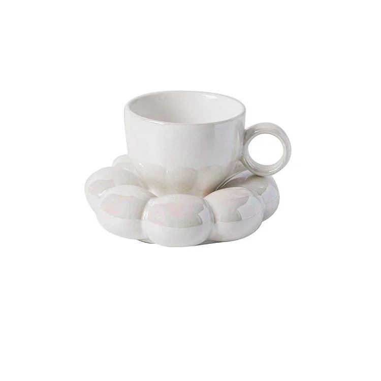Pretty Flower Coffee Cup And Saucer Set - Appledas