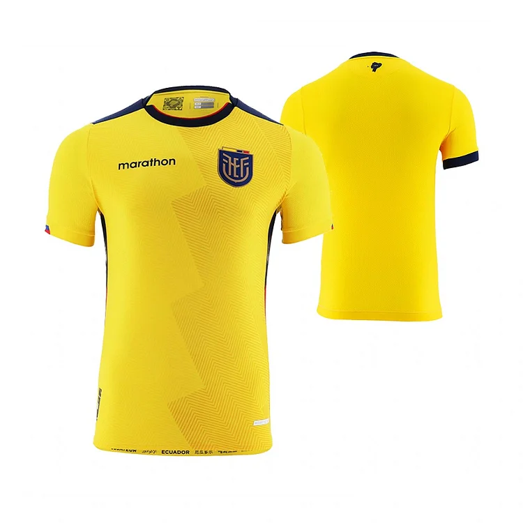Ecuador Home Shirt Kit World Cup 2022 ( Printing Your Name )