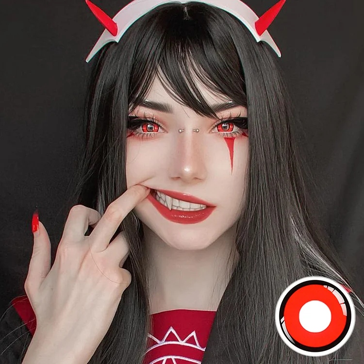 Red Vampire Halloween Contact Lenses