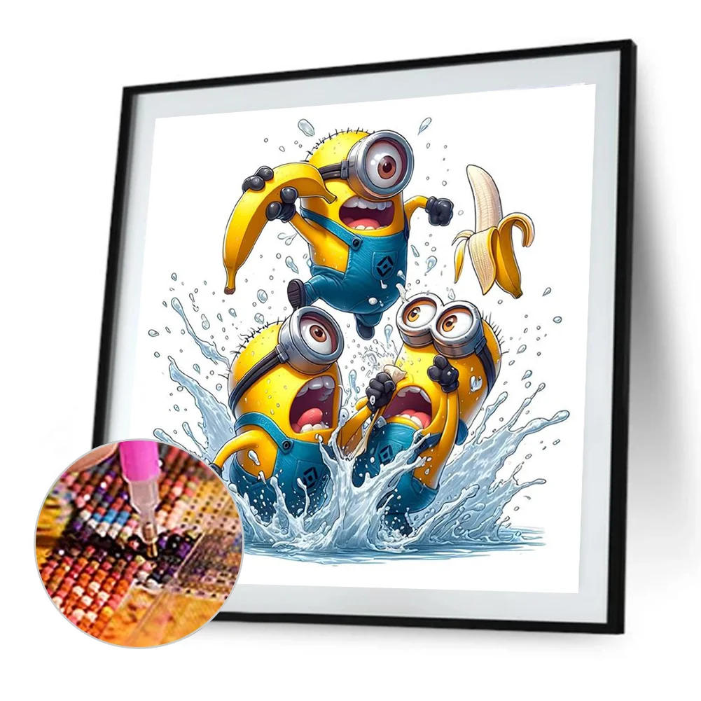 Diamond Painting - Full Round Drill - Minions(Canvas|40*40cm)