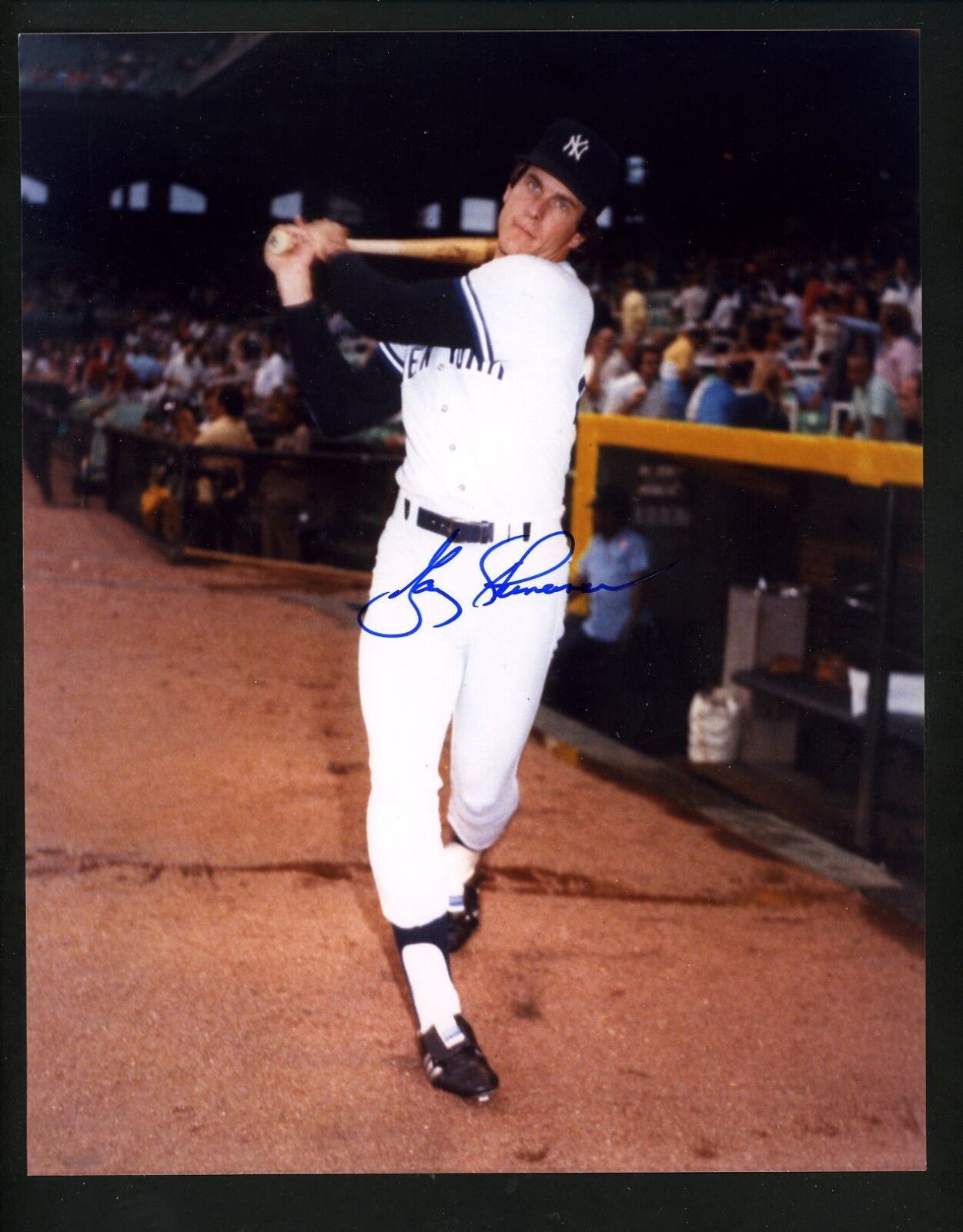 Gary Thomasson Autographed Signed 8 X 10 Photo Poster painting batting New York Yankees