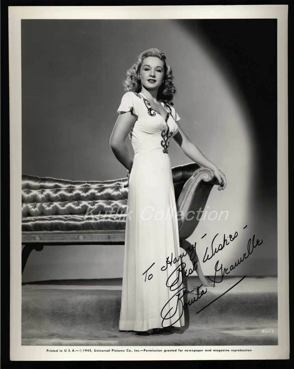 Bonita Granville - Signed Vintage Celebrity Autograph Photo Poster painting