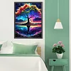 Arbre coloré de vie-partial ab carré diamant peinture-40 * 55cm