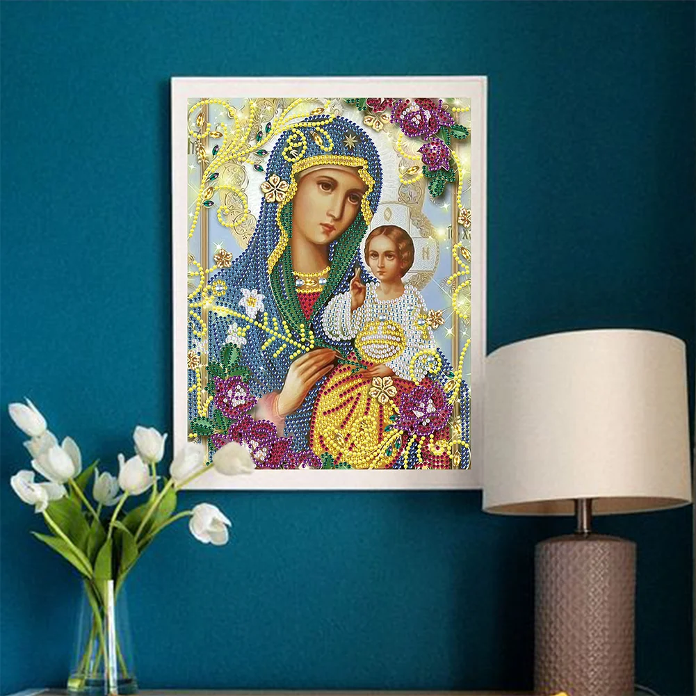 Diamond Painting - Partial Special Shaped Drill - Religious(25*30cm)