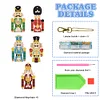 5Pcs DIY Diamond Painting Nutcracker Keychain