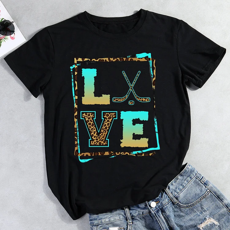 Love Ice Hockey T-Shirt-012648-Annaletters