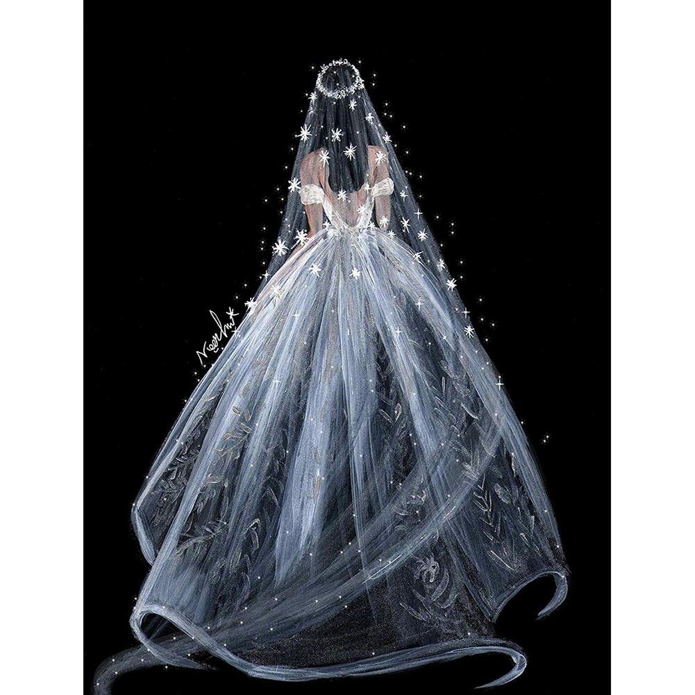 Diamond Painting - Full Round - Wedding Dress