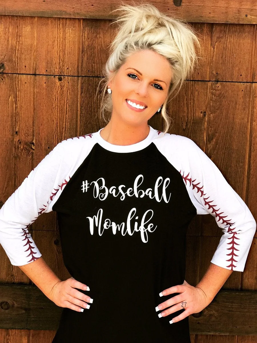 Baseball Momlife T-shirt