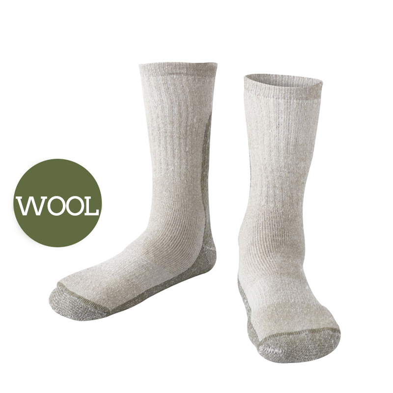 Unisex Thickened Hikng Skiing Wool Long Socks