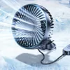 USB Single Head Car Fan 12V/24V with Suction Cup Windshield Desk Fan Auto Cooler