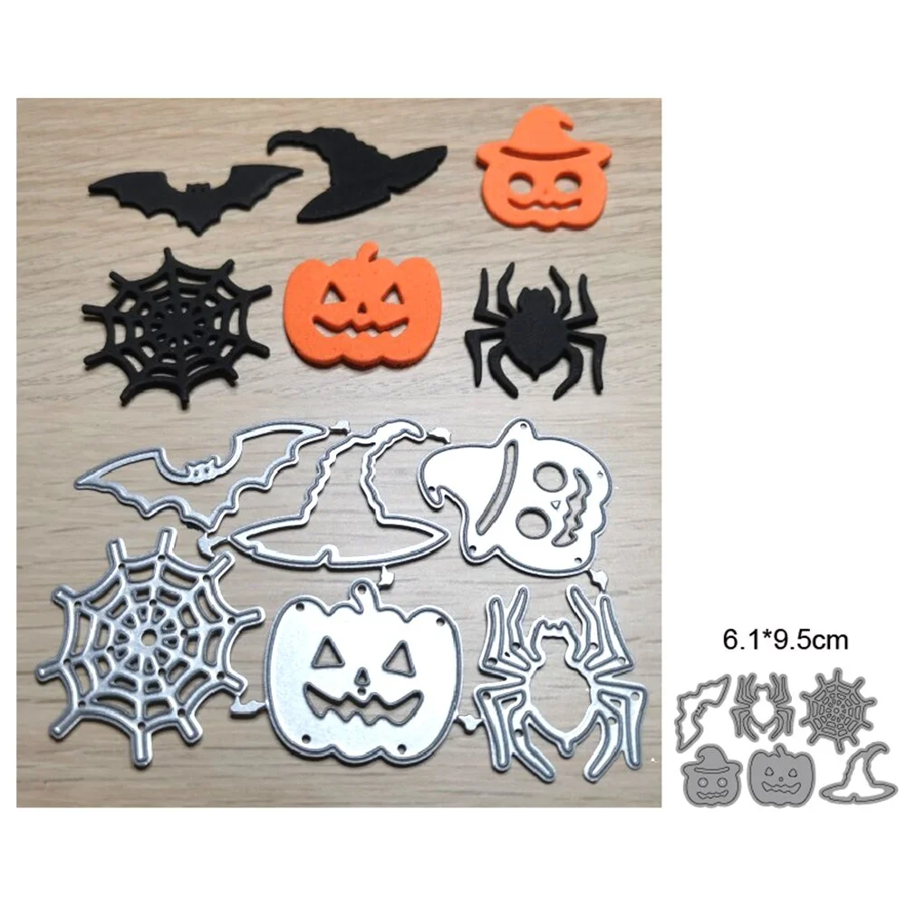 2021 Happy Halloween Set Frame Metal Cutting Dies Stencils For DIY Scrapbooking Decorative Embossing Handcraft Die Cutting Templ