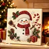 DIY Pearl Painting - Handmade Self - Adhesive Pearls - Chirstmas Snowman