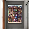 Planetary Bookshelf-11CT Stamped Cross Stitch 50*65cm/19.69*25.59in(Big Size)