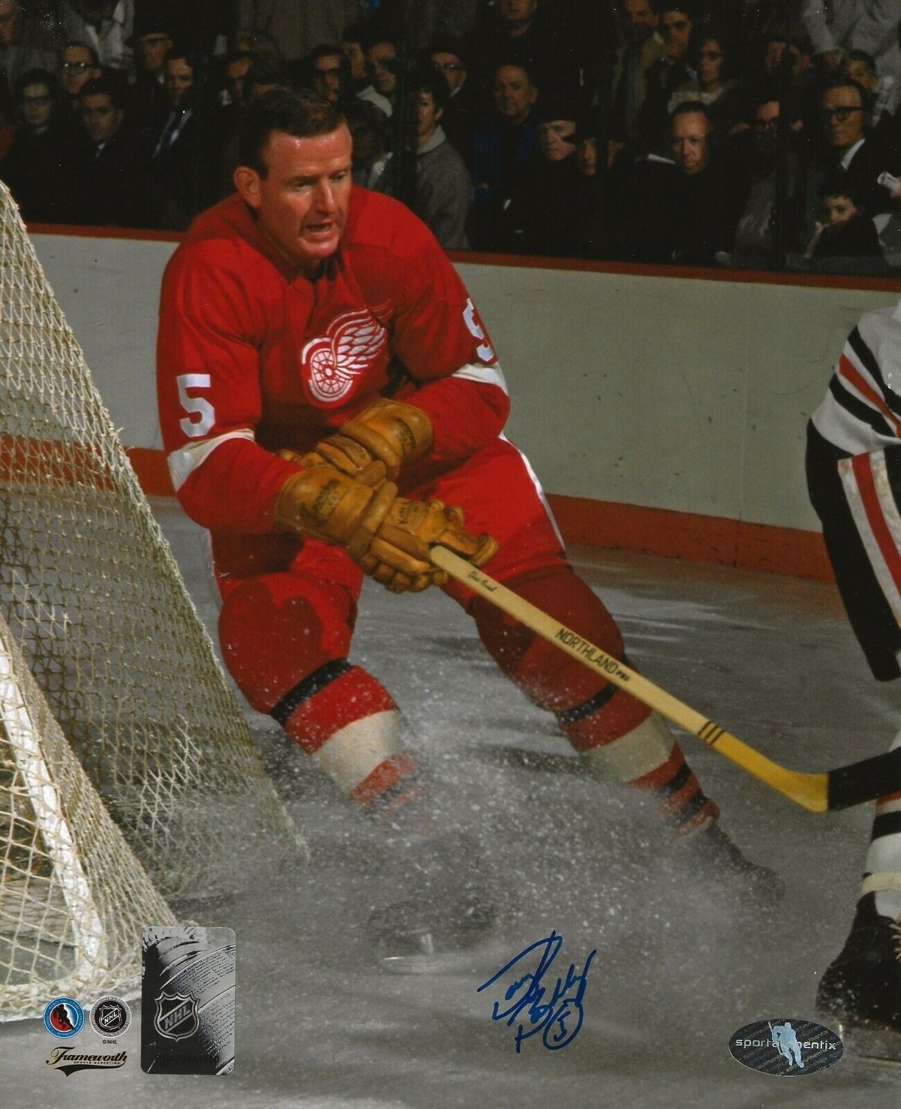 Doug Barkley signed Detroit Red Wings 8x10 Photo Poster painting autographed