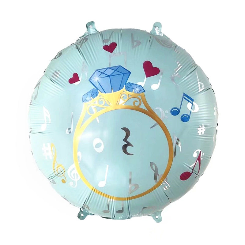 Vacation Minimalist Heart Shape Aluminum Film Travel Daily Balloons