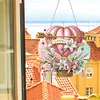 (US Local)Acrylic Special Shape Lily Hot Air Balloon Double Sided Effect DIY Diamond Painting Hanging Pendant