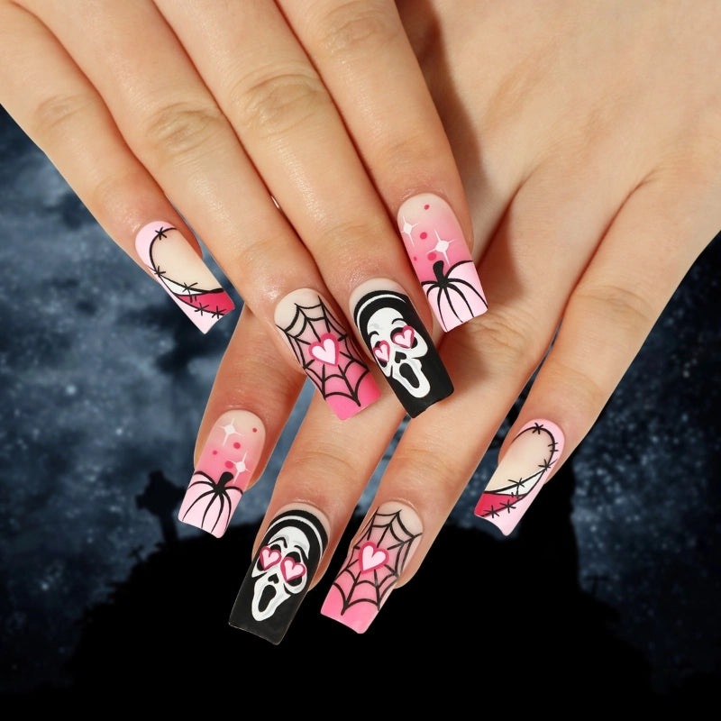 Halloween Cool Style Blood Stains Press-on Nails 1 Set
