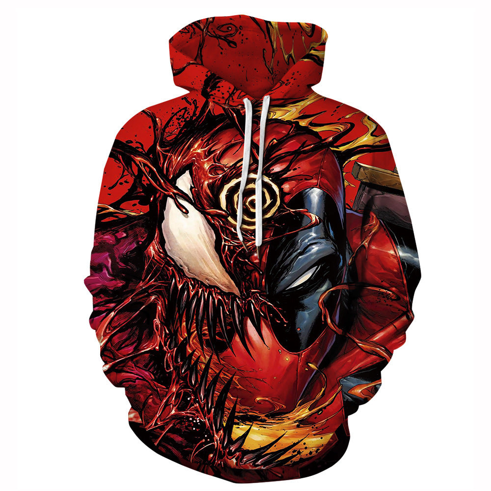 Venom 3d Printed Casual Pullover Hoodie Sweater Sweatshirt Coat For