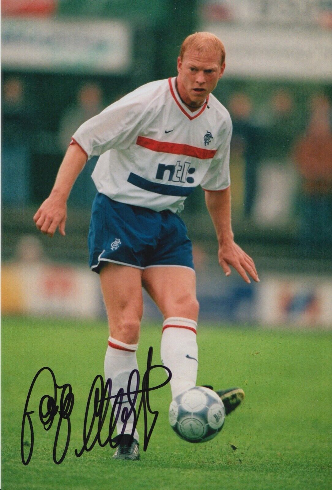 JORG ALBERTZ HAND SIGNED 12X8 Photo Poster painting RANGERS FOOTBALL AUTOGRAPH 6