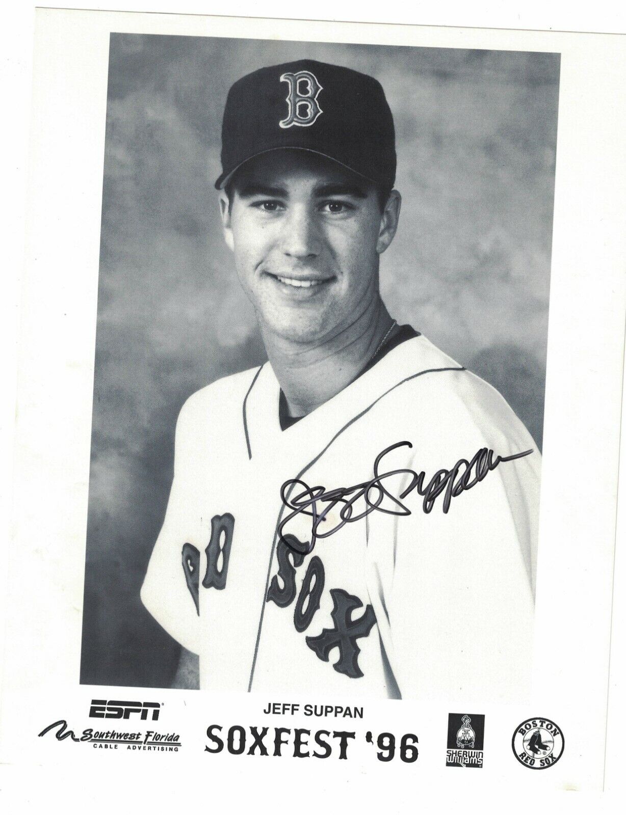 Jeff Suppan Boston Red Sox Signed 8x10 Soxfest '96 Photo Poster painting W/Our COA