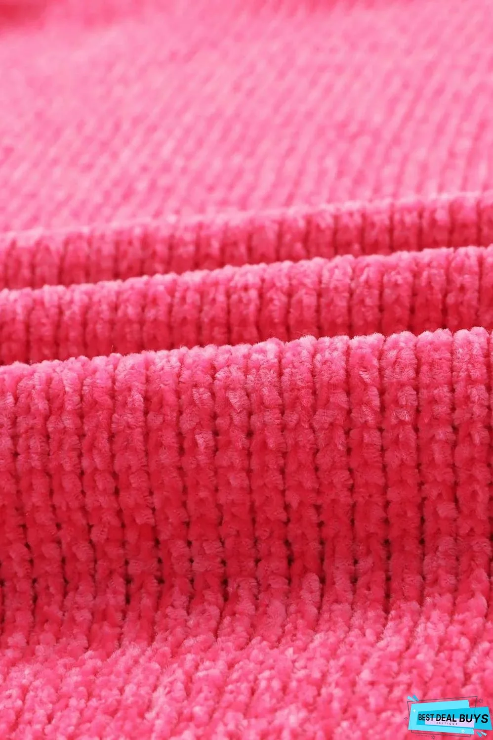 Rose Buttons Front Pocketed Sweater Cardigan