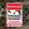 2pcs - Warning No Trespassing - Vintage Metal Signs(12*16Inch) - Warning