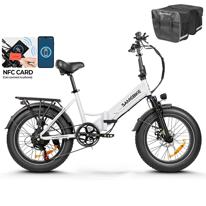 SAMEBIKE LOTDM200-II 20"Fat Tires 750W Motor 48V 13Ah Battery Folding Bike Smart NFC