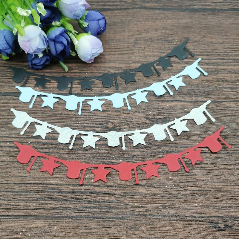 Graduation banner Metal Cutting Dies Stencils For DIY Scrapbooking Decorative Embossing Handcraft Die Cutting Template