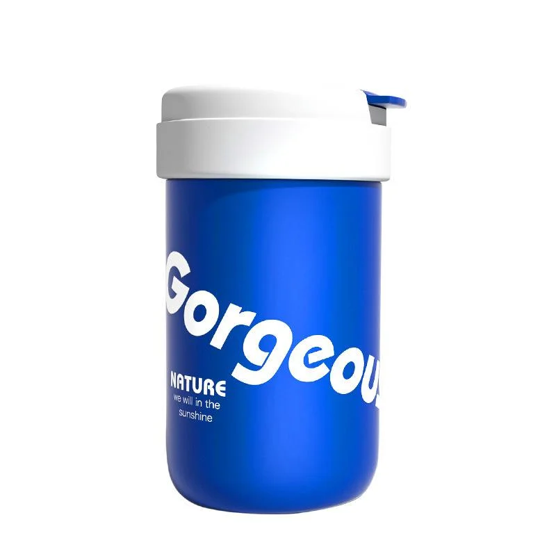 Coffee Cups-Letter Slogan-Blue And White