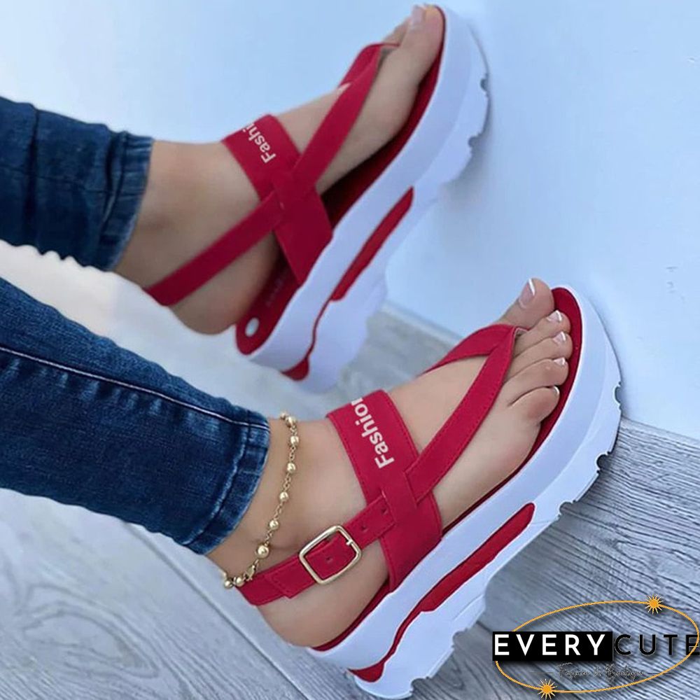 Back To School Outfit  Women Sandals New Platform Sandals For Summer Wedges Shoes Women Platform Heels Sandalias Mujer Luxury Summer Flip Flops