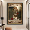 Reading Because Murder Is Wrong-11CT Stamped Cross Stitch 40*60cm(Big Size)