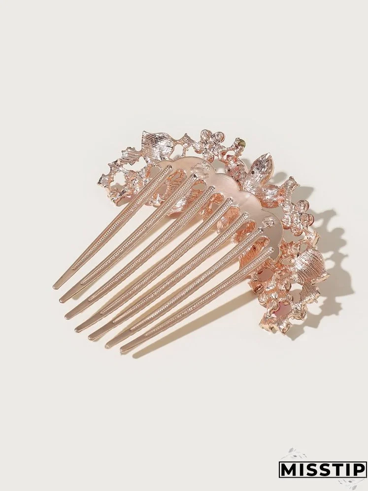 Rhinestone Decor Hair Comb