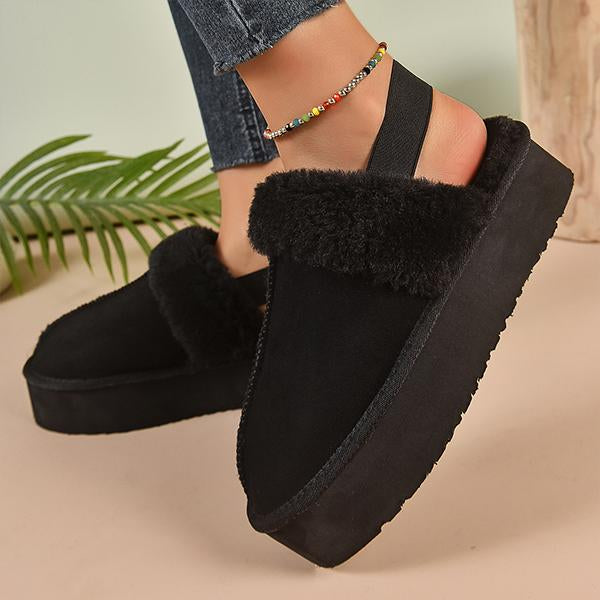 Women's Casual Plush Thick Soled Cotton Slippers