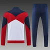 2024/2025 Paris Saint-Germain Long Zipped Jacket Training Suit White Football Shirt 1:1 Thai Quality Set