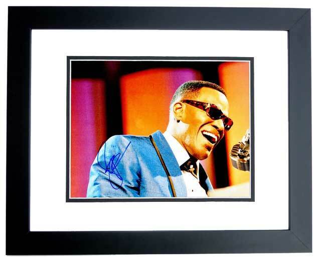 Jamie Foxx Signed - Autographed Ray Charles 11x14 inch Photo Poster painting - FRAMED