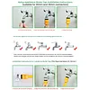High Pressure Pump Car Wash Sprayer with Dispenser Bottle Adjustable Nozzle Car Soap Sprayer for Aut