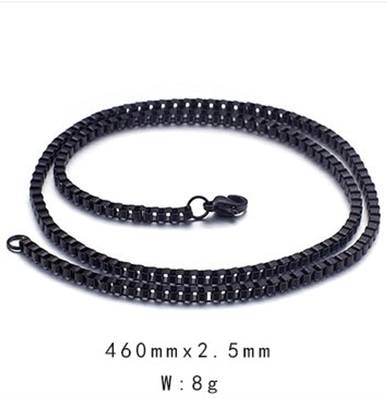 Streetwear Solid Color Titanium Steel Plating Necklace