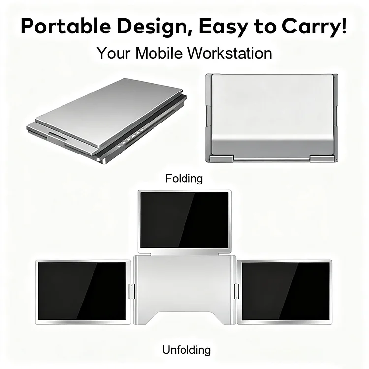 FOPO 14" World's First Quad-Screen Desktop Extender S780